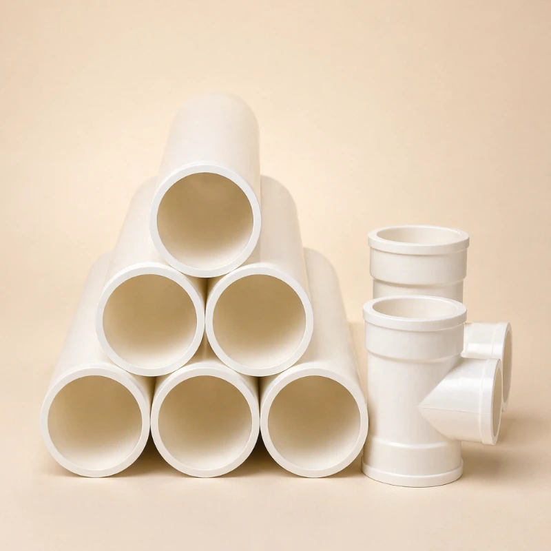Tubo per pressione dell'acqua in PVC-U bianco per uso alimentare
