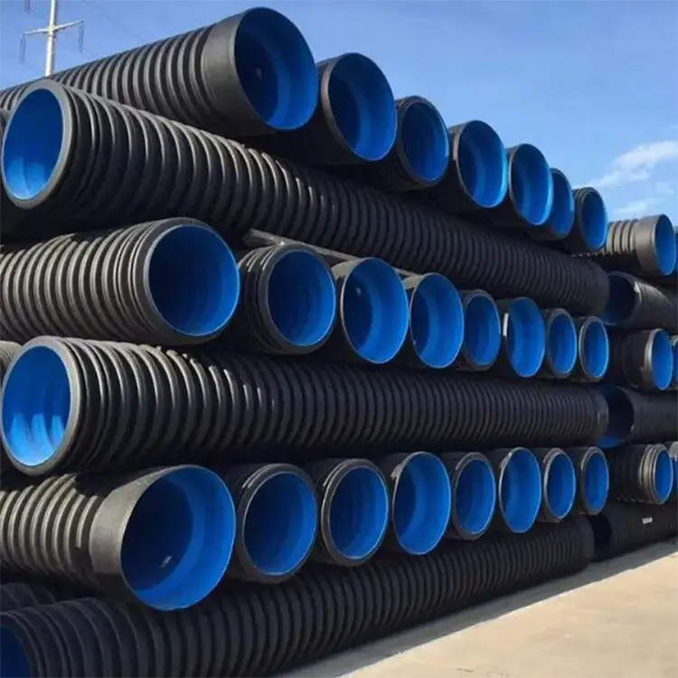 Tubo ondulato a doppia parete HDPE