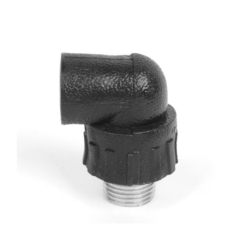 Gomito con filettatura esterna in HDPE ad alta pressione Gomito con filettatura esterna in HDPE ad alta pressione